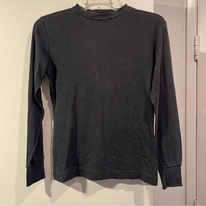 Classic Long Sleeve Crewneck Tee - Black